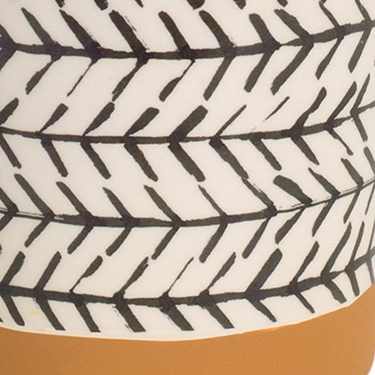 Set of Four Cream Dolomite 3 Ounce Round Pot Planters - Fluent Trends Indoor Planters