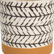 Set of Four Cream Dolomite 3 Ounce Round Pot Planters - Fluent Trends Indoor Planters