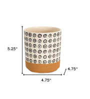 Set of Four Cream Dolomite 3 Ounce Round Pot Planters - Fluent Trends Indoor Planters