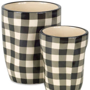 Beige Set of Six Dolomite 1.66234 ounce Round Pot Planter - Fluent Trends Indoor Planters