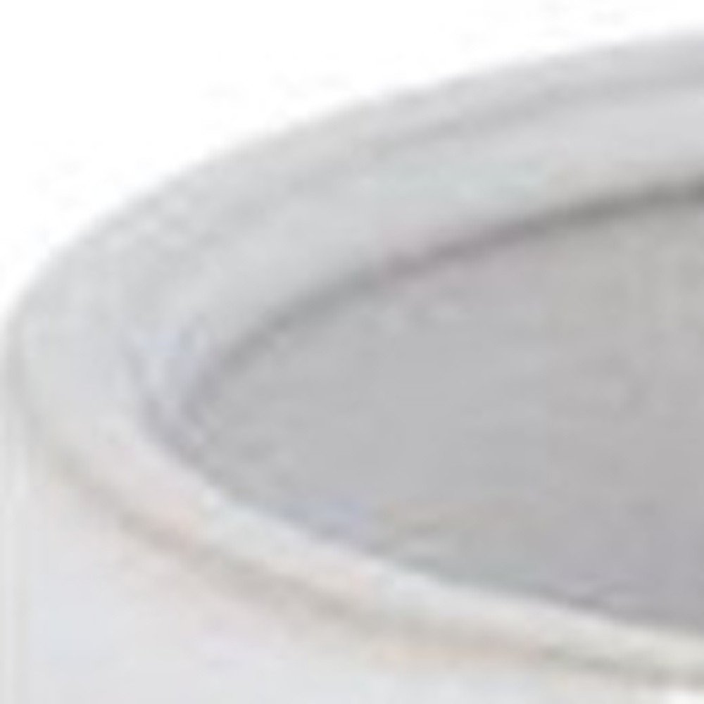 Set of Three White Porcelain 1 Ounce Round Funny Face Pot Planters With Stands