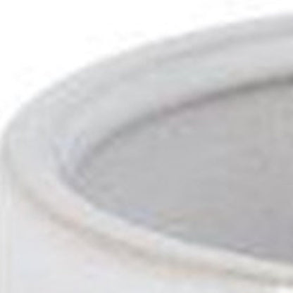 Set of Three White Porcelain 1 Ounce Round Funny Face Pot Planters With Stands