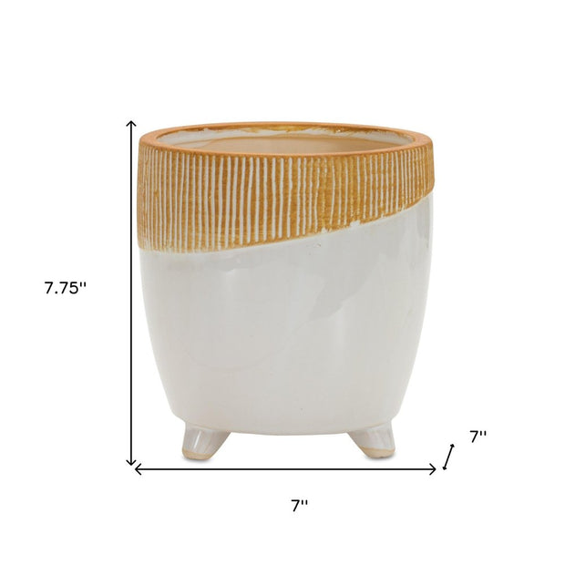 Brown 10 Ounce Round Pot Planter No additional pieces included - Fluent Trends Indoor Planters