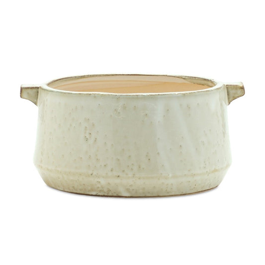 Beige Clay 5.54113 ounce Round Pot Planter - Fluent Trends Indoor Planters