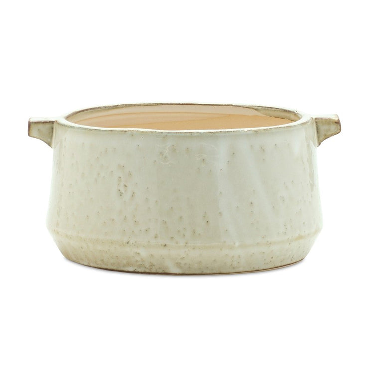 Beige Clay 5.54113 ounce Round Pot Planter - Fluent Trends Indoor Planters
