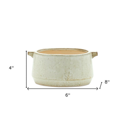 6" Gray Clay Round Pot Planter HomeRoots
