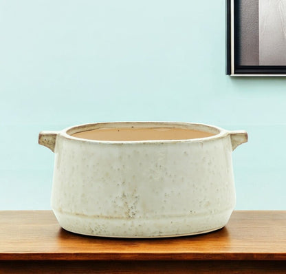 6" Gray Clay Round Pot Planter - Fluent Trends
