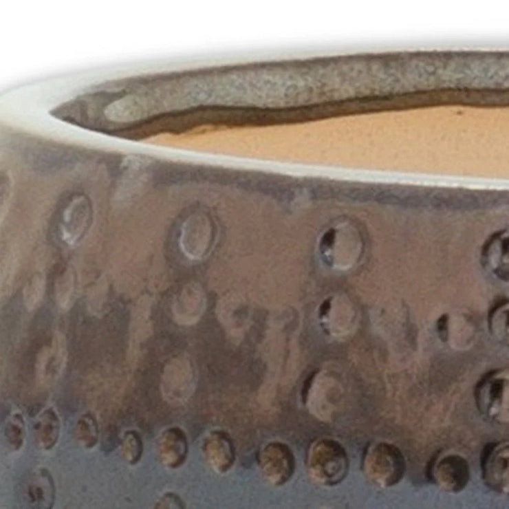 6" Blue Clay Round Pot Planter - Fluent Trends Indoor Planters