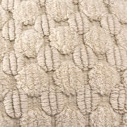 20" Ivory Cotton Throw Pillow With Texture - Fluent Trends Accent Throw Pillows