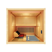 Peak Saunas Everest 2-Person Full Spectrum Infrared XL Medical-Grade Red Light - Fluent Trends