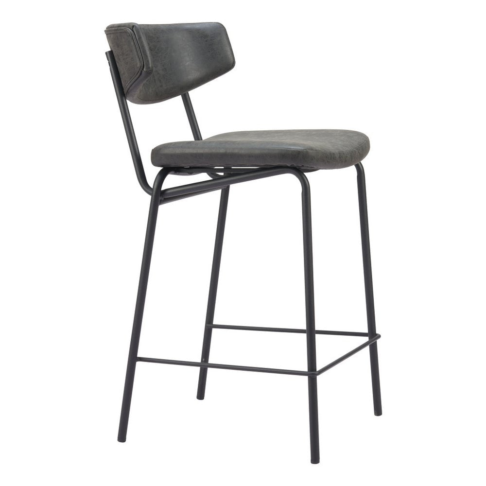 Soren Matte Black Bar Stool Set