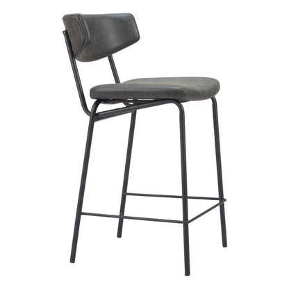 Soren Matte Black Bar Stool Set