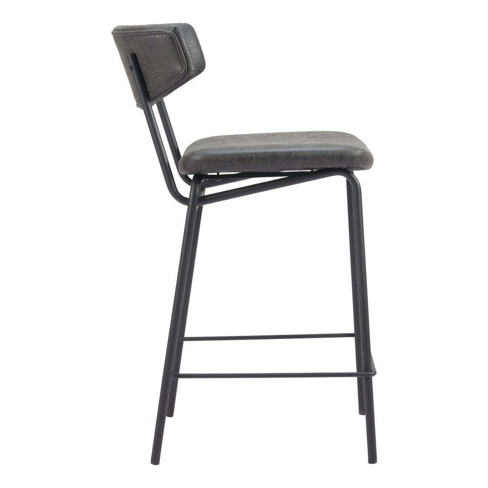 Soren Matte Black Bar Stool Set