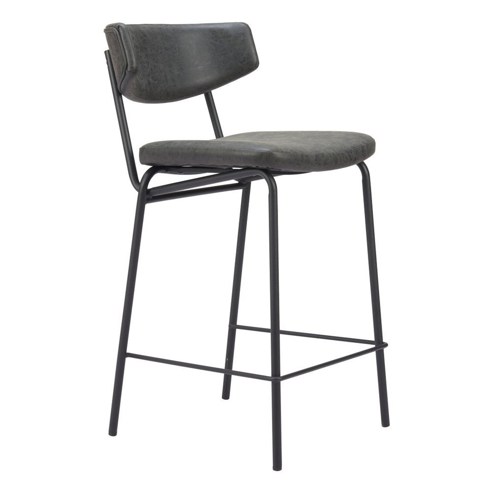 Soren Matte Black Bar Stool Set