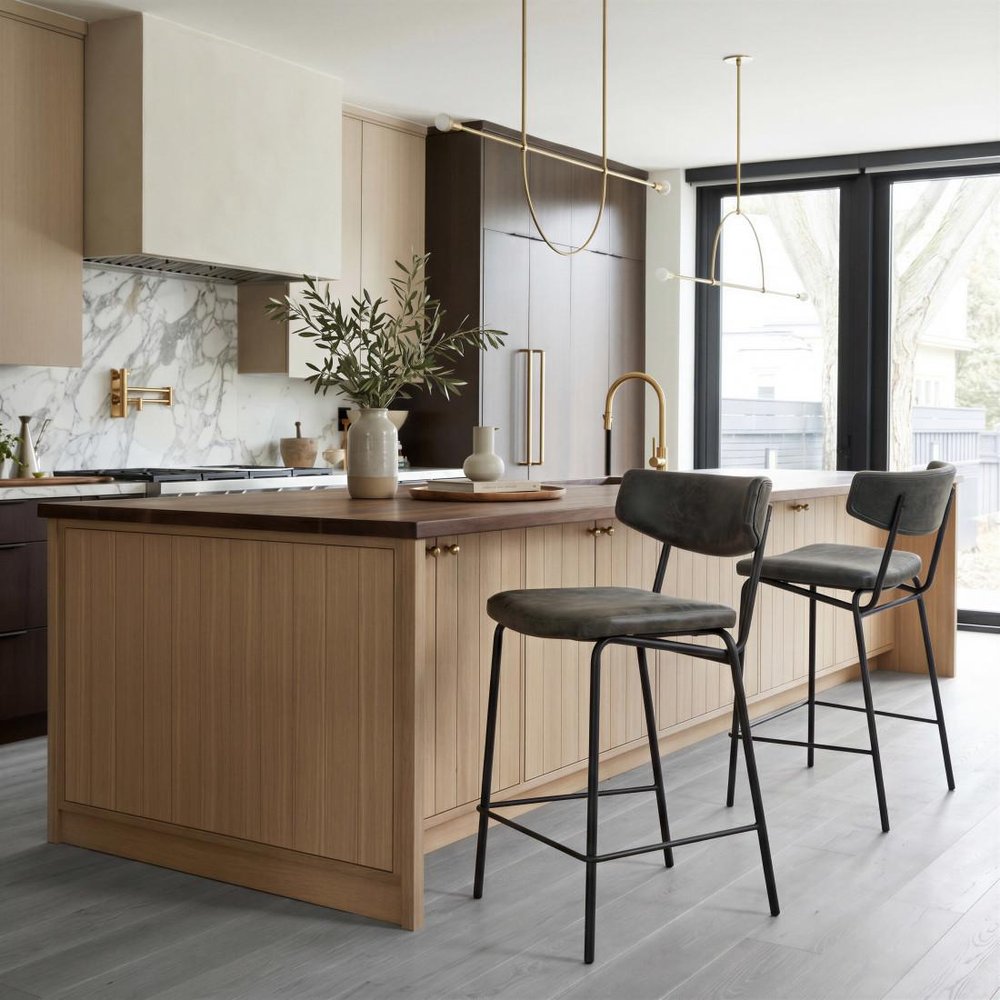 Soren Matte Black Bar Stool Set