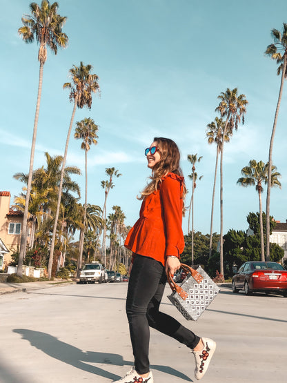 Panda Small Woven Crossbody Bag - Fluent Trends Cross Body Bag