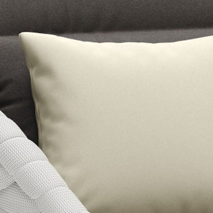 34" Gray And White Fabric Club Chair And Toss Pillow HomeRoots