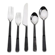 Matte Black Stainless Steel Twenty Piece Hand Forged Flatware Set - Fluent Trends