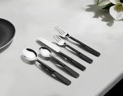 Matte Black Stainless Steel Twenty Piece Hand Forged Flatware Set - Fluent Trends