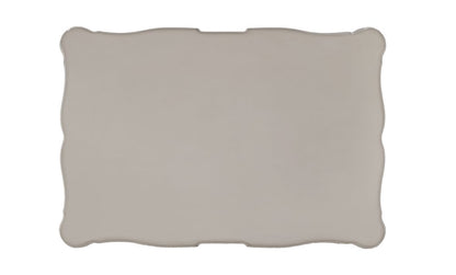 57" Bone Wood Coffee Table With Two Drawers