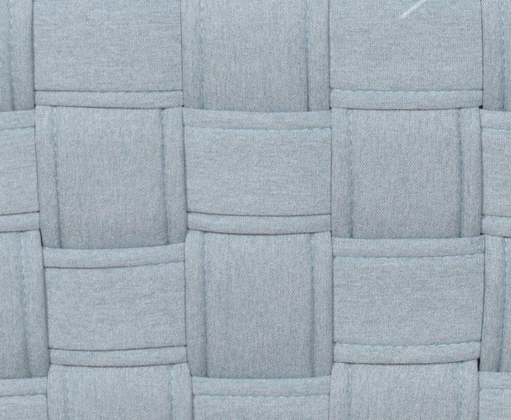 A close up view of the intricate detail of the woven pattern of the Kinsley