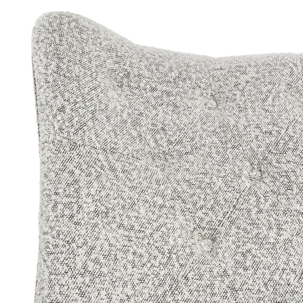 Gray Tufted Boucle Lounge Chair 32"