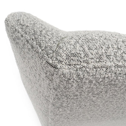 Gray Tufted Boucle Lounge Chair 32"