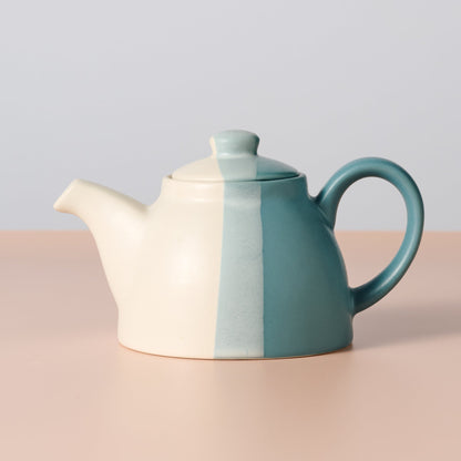 Pheeka Glazed Striped Teapot