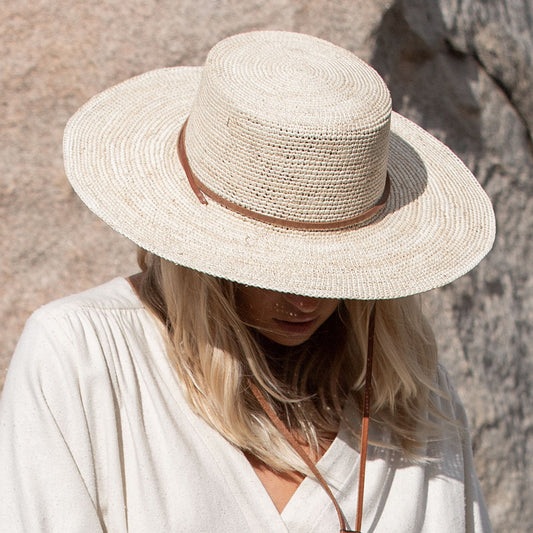 Straw Boater Hat Powered by People
