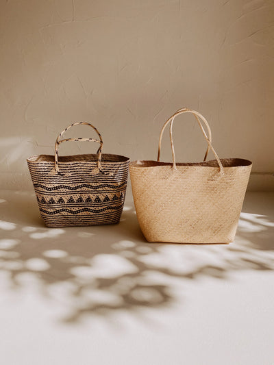 Avery Handwoven Borneo Rattan Day Tote Bag - Bali Crafted, Versatile, & Durable for Everyday Style - Fluent Trends