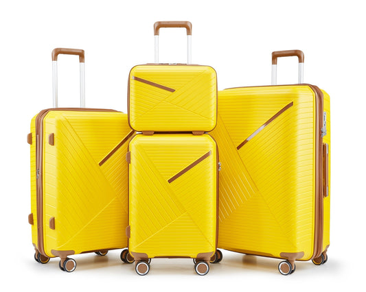 Luggage Sets 4 Piece(14/20/24/28), Expandable Lightweight Suitcase TravelTimesAwait