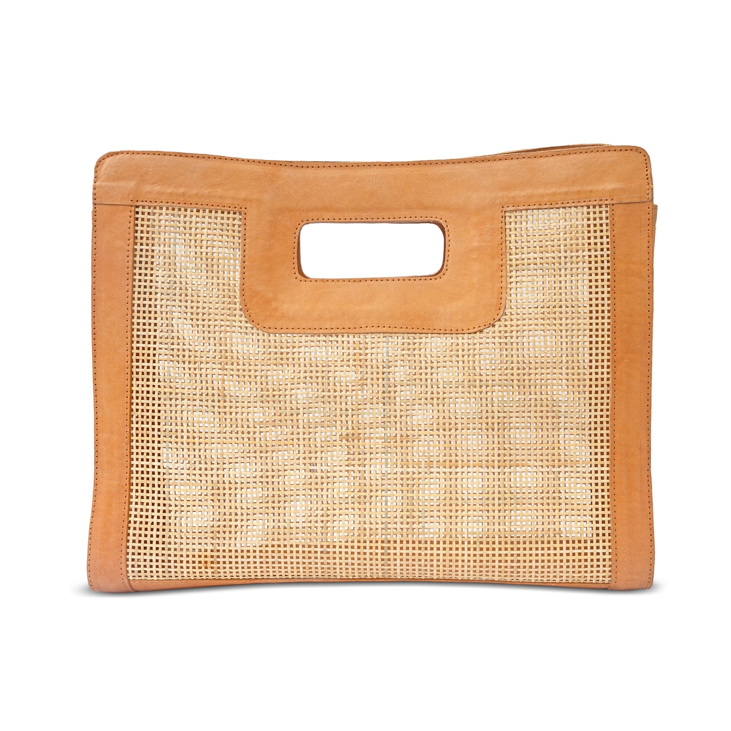 Cannes Rattan Top Handle Bag