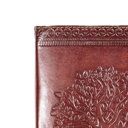 Aranyani Tree of Life 5x7 Leather Journal - Refillable Recycled Paper
