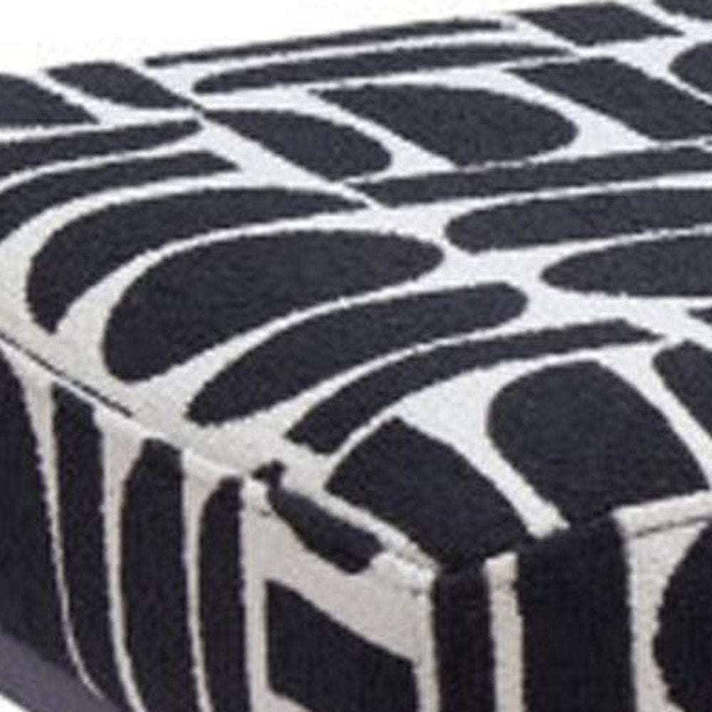 Monroe 49" Geometric Upholstered Bench