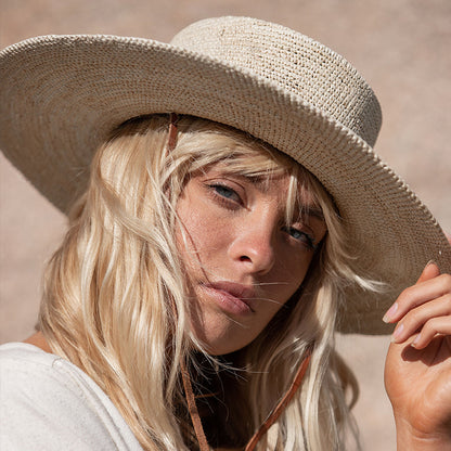 Straw Boater Hat Powered by People