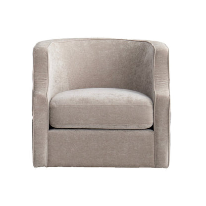 32" Beige Fabric Upholstered Arm Chair HomeRoots