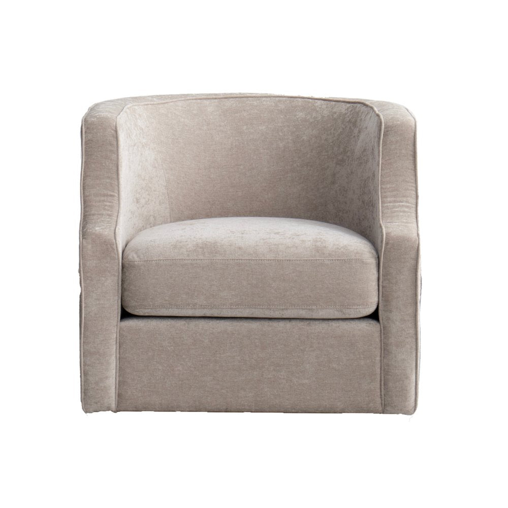 32" Beige Fabric Upholstered Arm Chair - Fluent Trends Accent Chairs