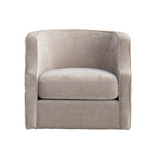 32" Beige Fabric Upholstered Arm Chair - Fluent Trends Accent Chairs