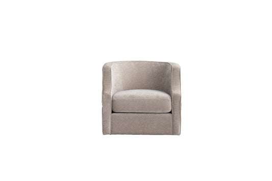 32" Beige Fabric Upholstered Arm Chair HomeRoots
