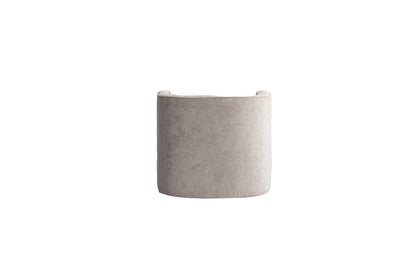 32" Beige Fabric Upholstered Arm Chair - Fluent Trends