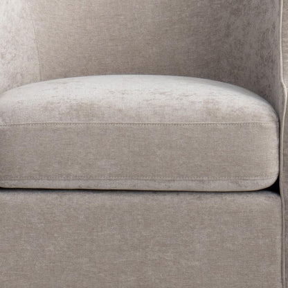 32" Beige Fabric Upholstered Arm Chair - Fluent Trends Accent Chairs
