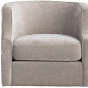 32" Beige Fabric Upholstered Arm Chair - Fluent Trends Accent Chairs