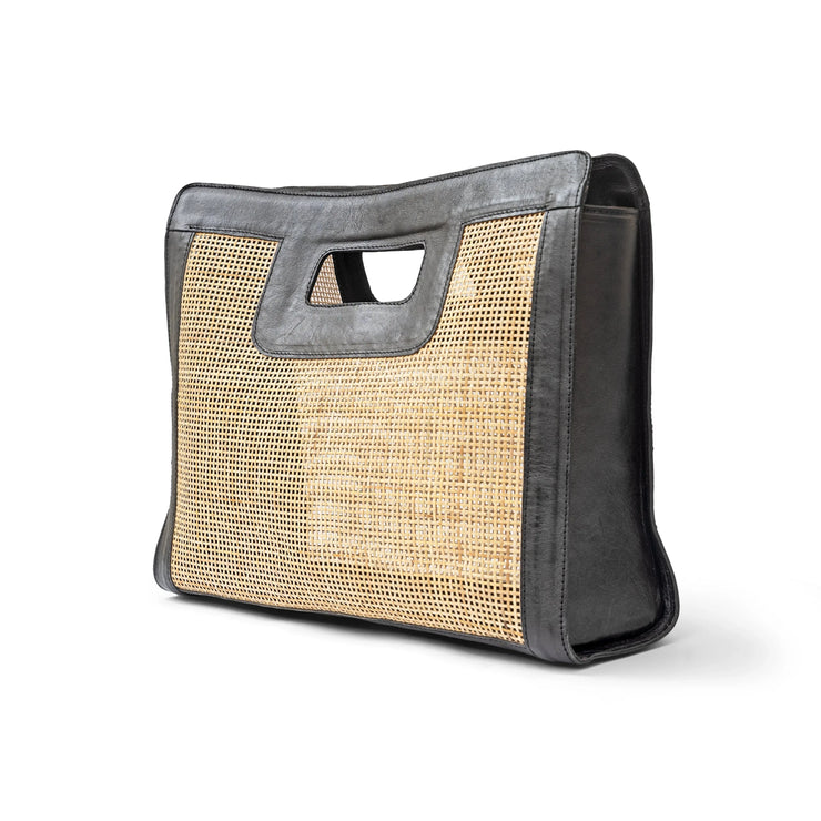 Cannes Rattan Top Handle Bag - Fluent Trends
