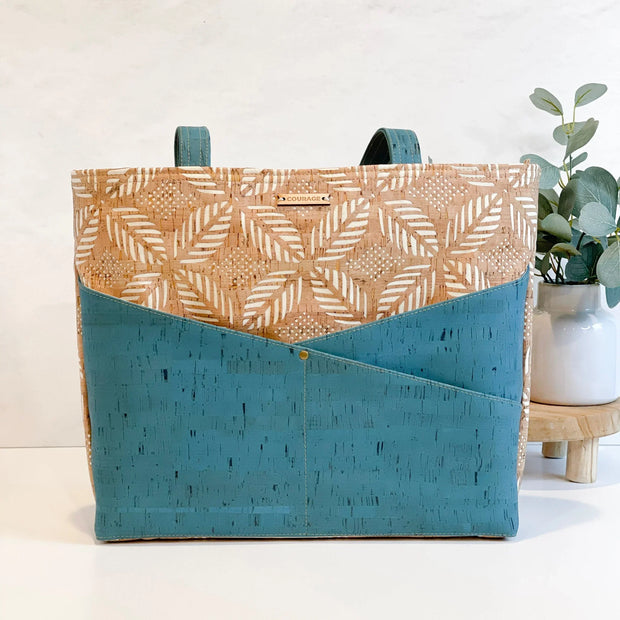 Advocate Zippered Tote | Aquamarine - Fluent Trends