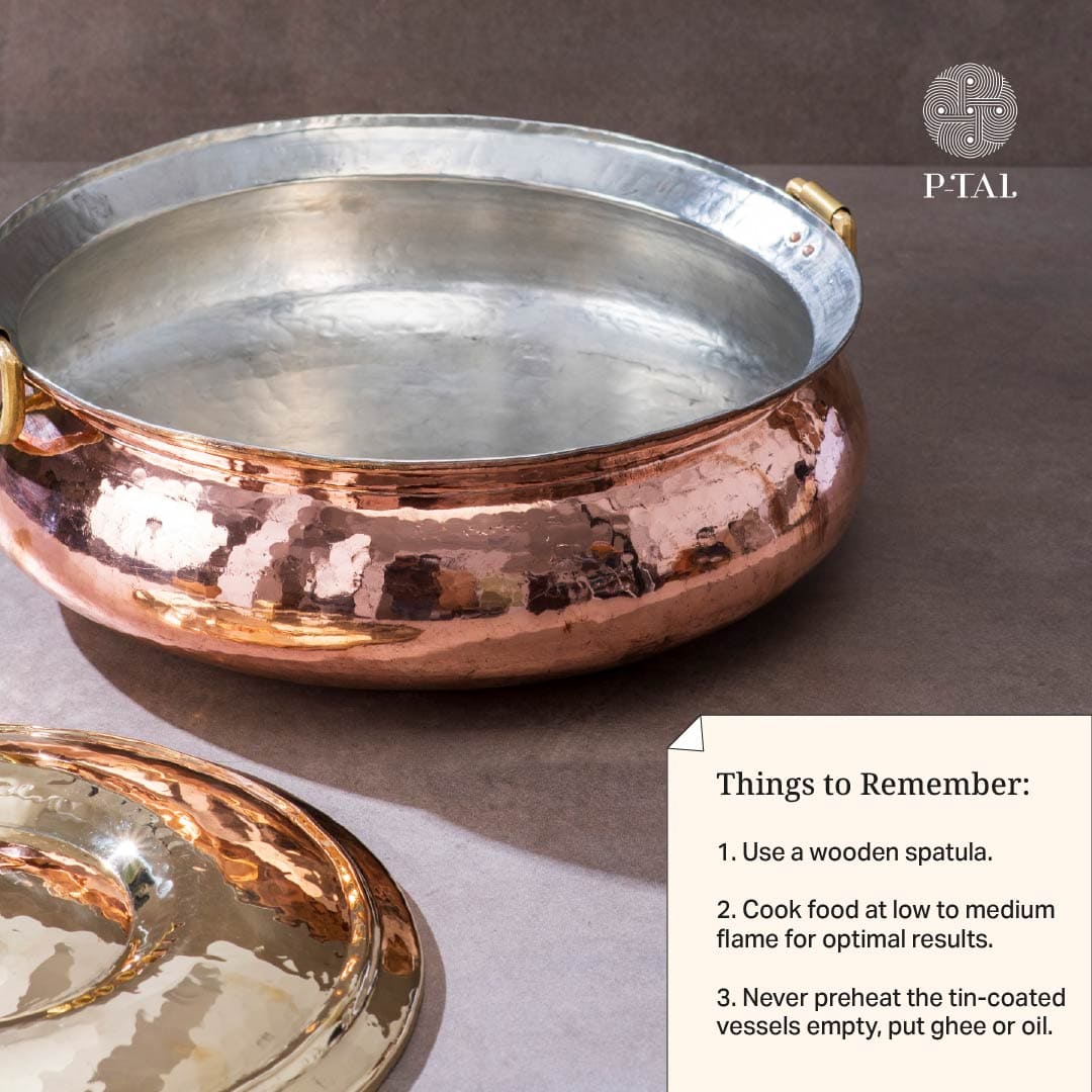 Copper Hammered Braiser - Copper Chafing Dish Powered by People
