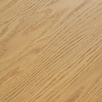 66 Inch Natural Oak Double Pedestal Dining Table