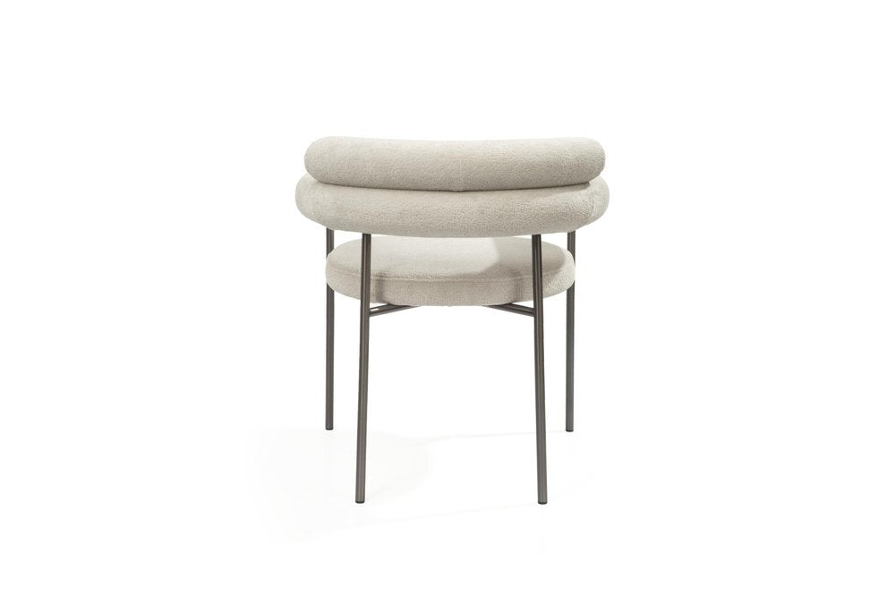 Modern Boucle Dining Armchairs (Set of 2)