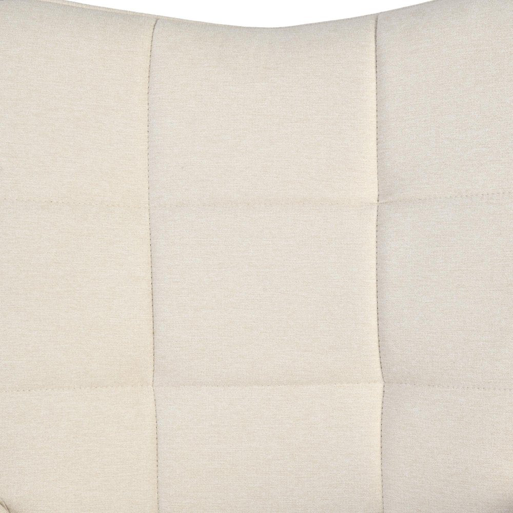 Beige Tufted Chenille Wingback Chair 23"