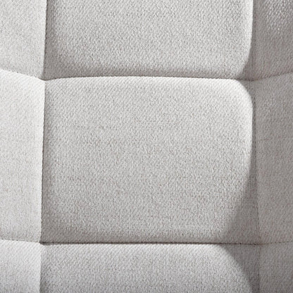 Beige Tufted Chenille Wingback Chair 23"