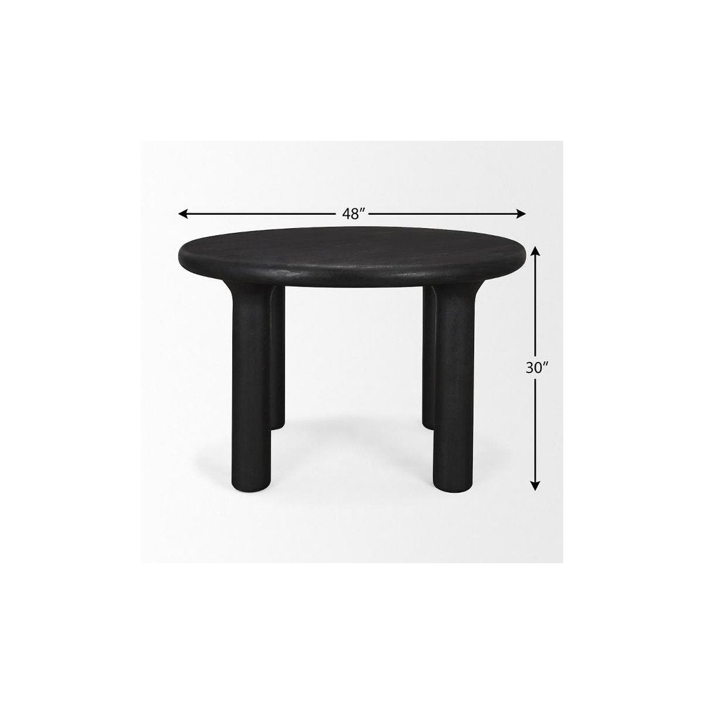 48″ Mango Wood Round Dining Table | Seats Four